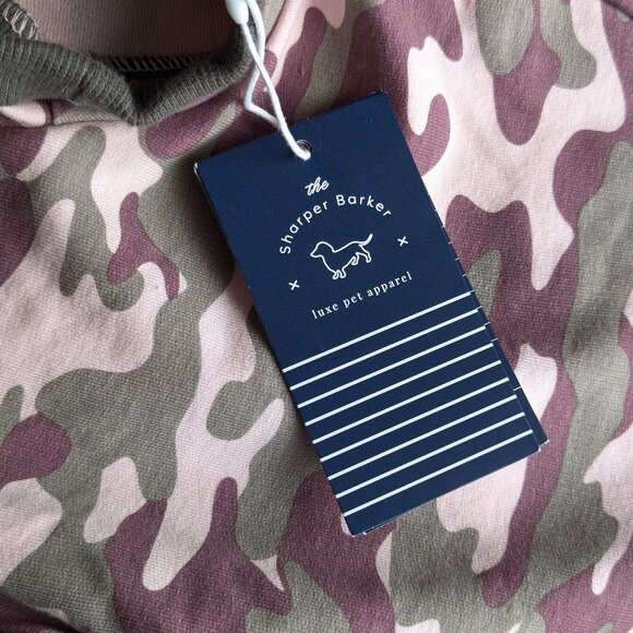 NWT The Sharper Barker Size 2 dog sweater Pink Leopard print hoodie soft bamboo - Picture 5 of 12